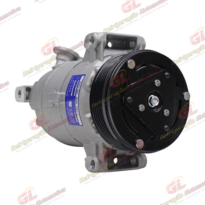 Compressor CVC 125cc Chevrolet S10 2000 Até 2011/ Blazer/ Troller 2.4/ 2.8 Gasolina / 2.8 Diesel 2000> - 12 Volts Polia 6pk 109mm OEM: 93381793/ 94763439/ 93298740 — foto 4