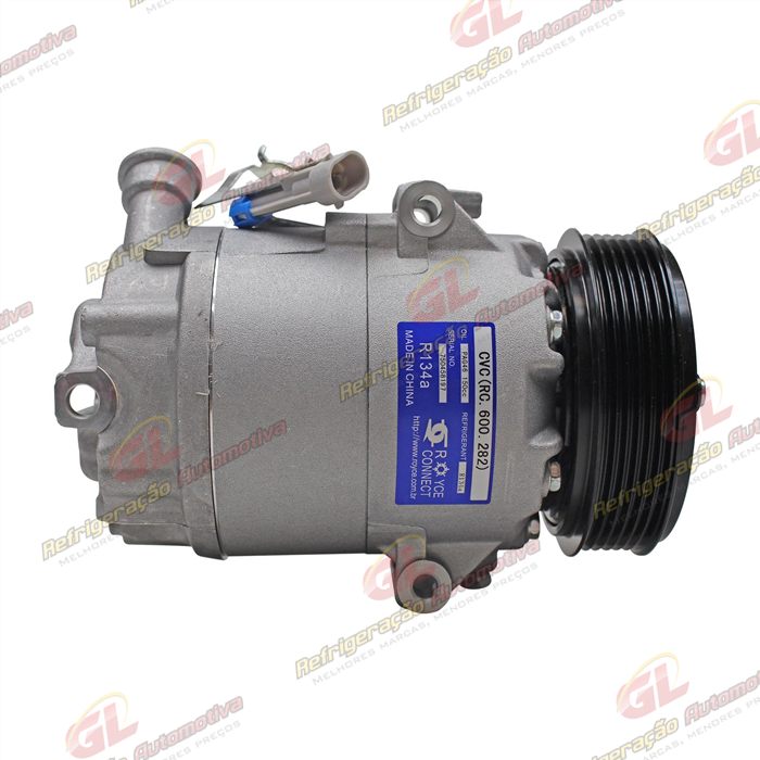Compressor CVC 100cc R134a Chevrolet Corsa Classic/ Celta 2002 Até 2008 - 12 Volts Polia 6pk 110mm OEM: 93381741 — foto 5