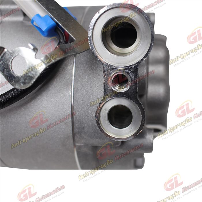 Compressor CVC 100cc R134a Chevrolet Corsa Classic/ Celta 2002 Até 2008 - 12 Volts Polia 6pk 110mm OEM: 93381741 — foto 8