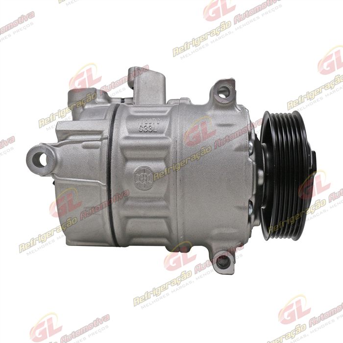 Compressor Volkswagen Jetta 2011>/ Passat/ Tiguan TSI Motor 2.0 Aspirado/ Audi A4/ Audi A3 Nova - Sentido Horário - 12 Volts Polia 6pk 112mm — foto 4