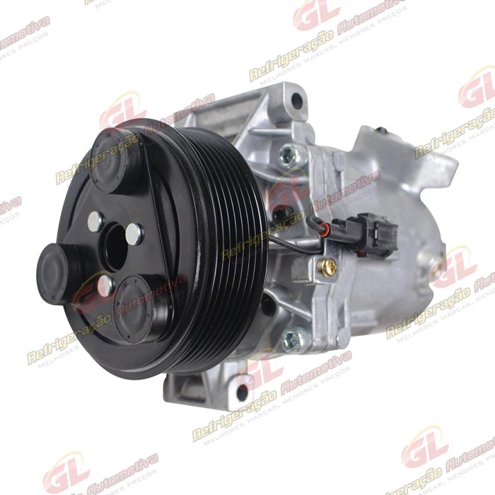 Compressor 10S11C Renault Fluence / Nissan March - 12 Volts Polia 7pk 108mm — foto 2