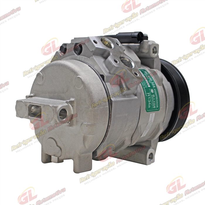 Compressor Modelo Denso 10S17C Mercedes Benz Sprinter 2013> Lado Direito do Motor - 12 Volts Polia 6pk 121mm OEM: A0002344011 — foto 6