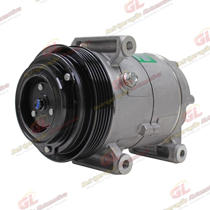 Compressor Modelo Delphi Fiat Uno Vivace/Way 2010>/ Siena/Palio/Strada 2010>/ Mobi 2016>/ Fiorino 1.4 2016> - 12 Volts Polia 5pk 119mm OEM: 51980391/ 52093153/ 52149819/ 52050384/ 52164151 — foto 2