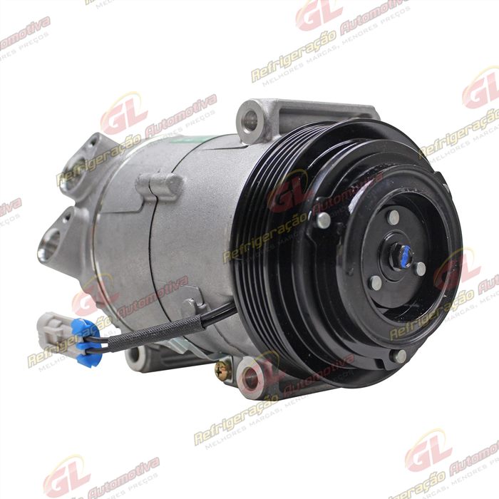 Compressor Modelo Delphi Fiat Uno Vivace/Way 2010>/ Siena/Palio/Strada 2010>/ Mobi 2016>/ Fiorino 1.4 2016> - 12 Volts Polia 5pk 119mm OEM: 51980391/ 52093153/ 52149819/ 52050384/ 52164151 — foto 4