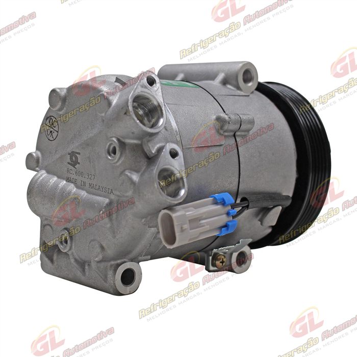 Compressor Modelo Delphi Fiat Uno Vivace/Way 2010>/ Siena/Palio/Strada 2010>/ Mobi 2016>/ Fiorino 1.4 2016> - 12 Volts Polia 5pk 119mm OEM: 51980391/ 52093153/ 52149819/ 52050384/ 52164151 — foto 6