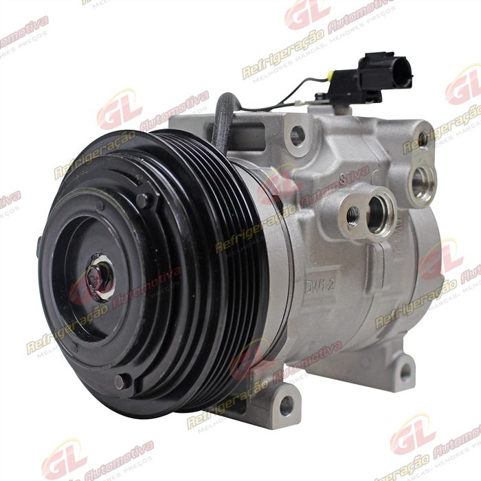 Compressor Hyundai HB20 1.0 - 12 Volts Polia 5pk 121mm OEM: 977011S000 — foto 2