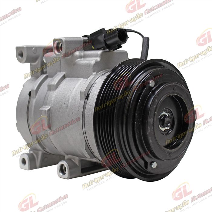 Compressor Modelo DF13 Hyundai HB20 1.6 - 12 Volts Polia 6pk 117mm — foto 4