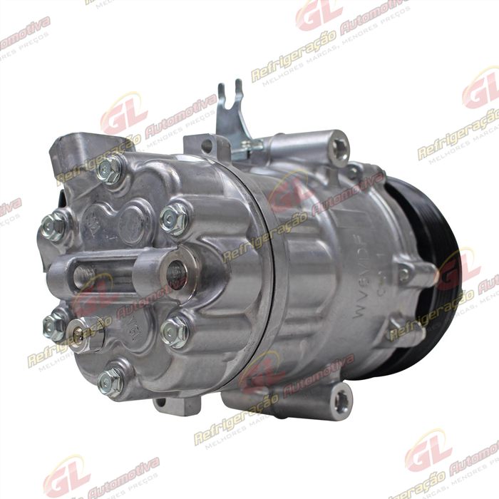 Compressor Modelo Doowon DV9 Volkswagen UP 2014>/ Fox 2011>/ Gol/ Voyage G6 2017> - 12 Volts Polia 6pk 114mm OEM: 5U0820803L — foto 6