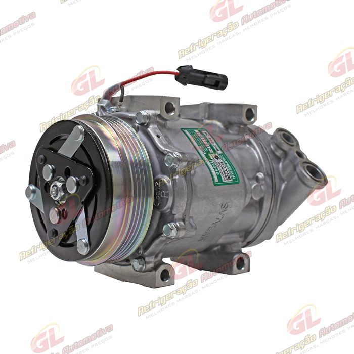 Compressor SD7V16 Fiat Ducato Multijet - 12 Volts Polia 4pk 115mm — foto 2