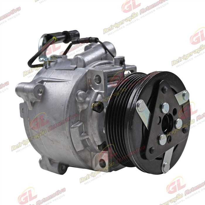 Compressor Modelo Sanden Mitsubishi ASX/ Outlander 2008>/ Lancer 2012>/ Eclipse Cross - 12 Volts Polia 6pk 99mm OEM: 7813A801 — foto 3