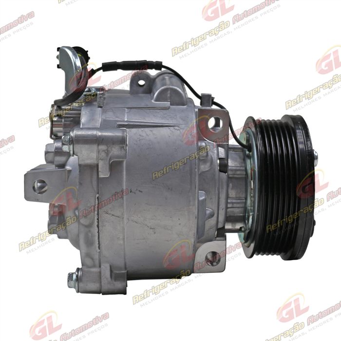 Compressor Modelo Sanden Mitsubishi ASX/ Outlander 2008>/ Lancer 2012>/ Eclipse Cross - 12 Volts Polia 6pk 99mm OEM: 7813A801 — foto 4