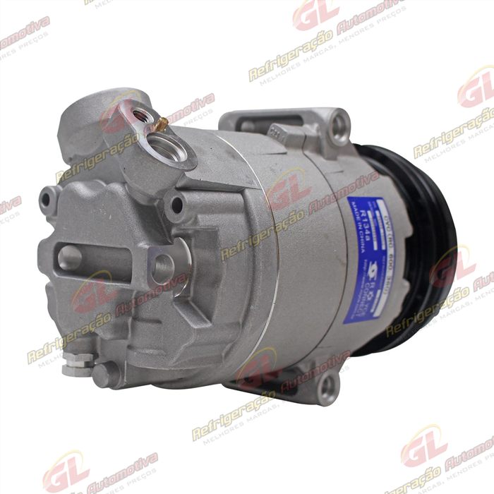 Compressor Modelo CVC Volkswagen Fox 2008>/ Voyage 2008> / Gol G5/G6 Motor 1.0/1.6 Até 2015 - 12 Volts Polia 3pk 110mm OEM: 5U0820803A/ 5U0820803K — foto 6