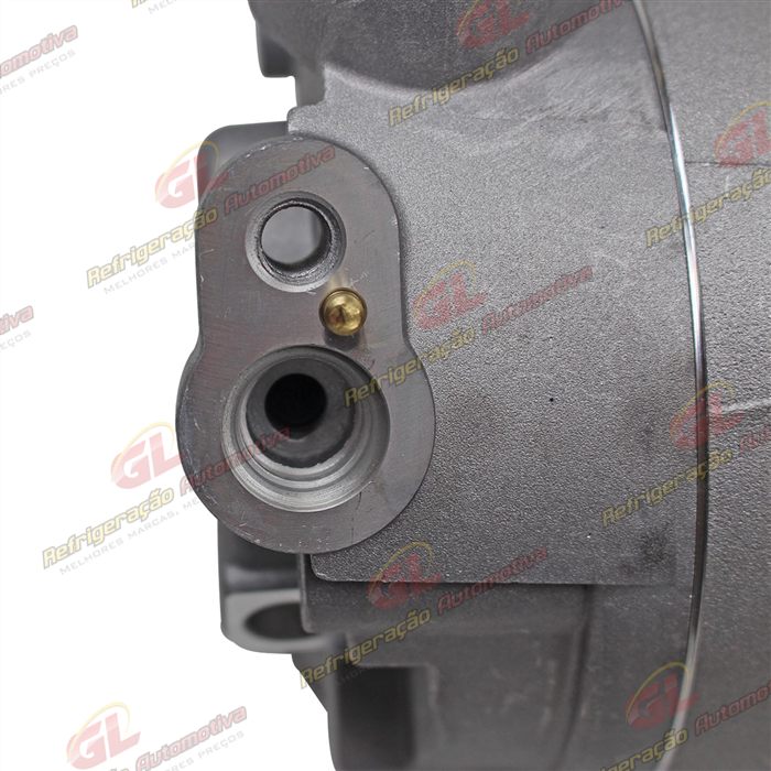 Compressor Modelo CVC Volkswagen Fox 2008>/ Voyage 2008> / Gol G5/G6 Motor 1.0/1.6 Até 2015 - 12 Volts Polia 3pk 110mm OEM: 5U0820803A/ 5U0820803K — foto 8