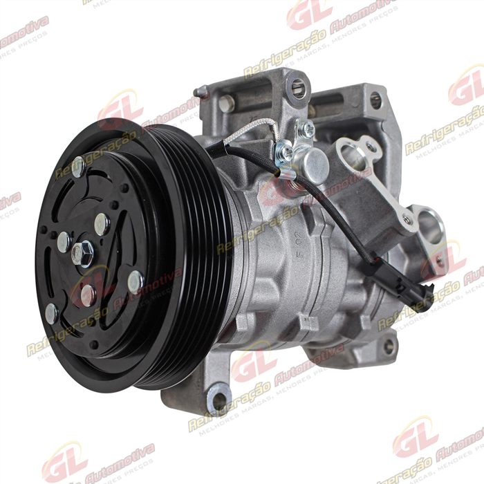 Compressor Modelo Denso Honda Civic Motor 1.8/2.0 2009 Até 2014 - 12 Volts Polia 6pk 120mm — foto 2