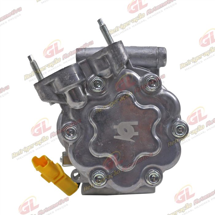 Compressor Modelo Sanden Peugeot 206 / 207/ Citroën C3 Motor 1.4 2007 Até 2012 Câmbio Manual - 12 Volts Polia 6pk 119mm — foto 6