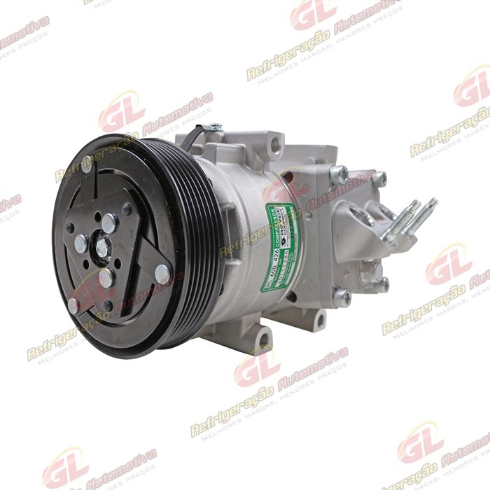 Compressor Modelo FOMOCO Ford Fiesta 1.0/1.6 2008 Até 2014/ EcoSport 1.6 2008 Até 2012 - 12 Volts Polia 6pk 120mm OEM: AE8319D629-AD — foto 2