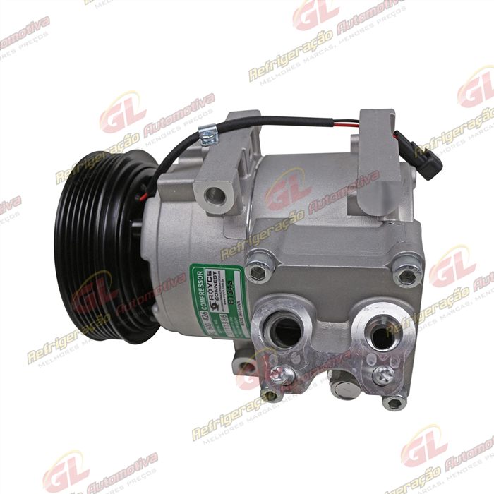 Compressor Modelo FOMOCO Ford Fiesta 1.0/1.6 2008 Até 2014/ EcoSport 1.6 2008 Até 2012 - 12 Volts Polia 6pk 120mm OEM: AE8319D629-AD — foto 10