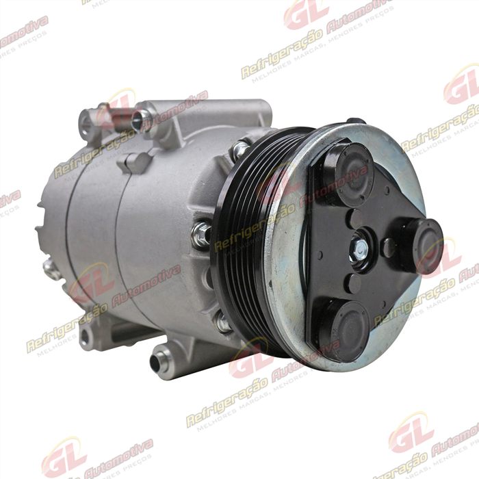 Compressor Ford Fiesta 1.5/ 1.6 2013 Até 2017 / EcoSport 1.6 Sigma 2013 Até 2017 - 12 Volts Polia 6pk 108mm OEM: AV11-19D629-BB / AV11-19D629-BC — foto 4