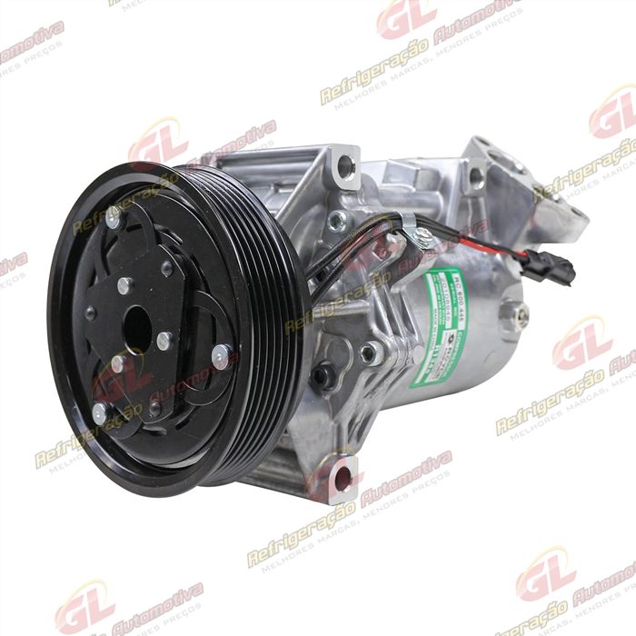 Compressor Calsonic Renault Logan/ Sandero 2013 Até 2017 OEM: 8201025121 - 12 Volts Polia 6pk 125mm — foto 2