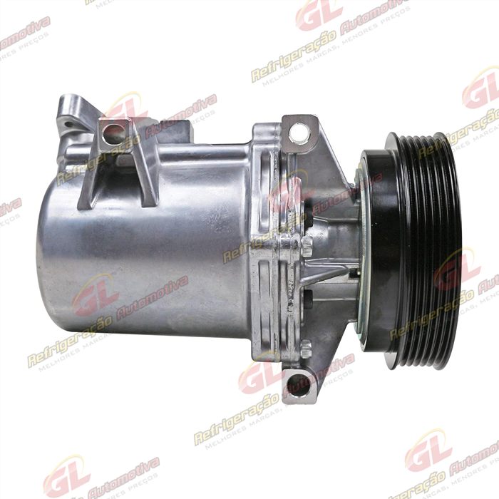 Compressor Calsonic Renault Logan/ Sandero 2013 Até 2017 OEM: 8201025121 - 12 Volts Polia 6pk 125mm — foto 5