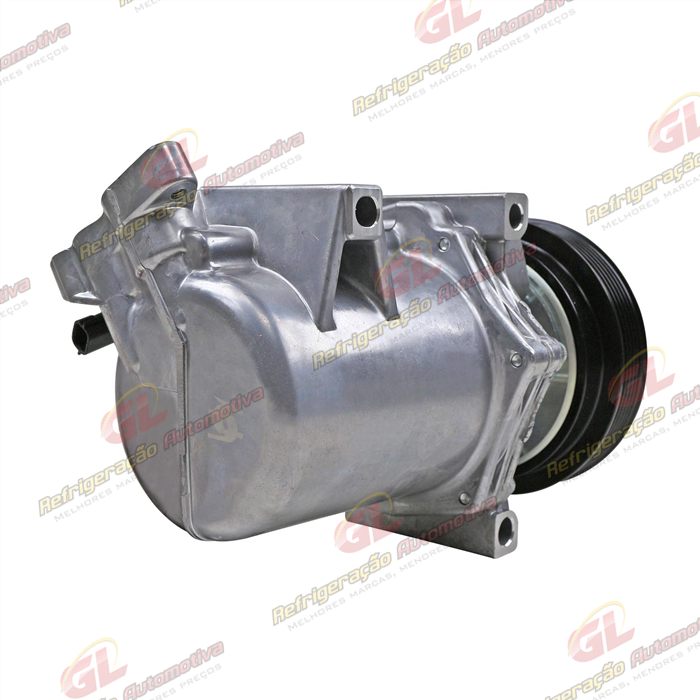 Compressor Calsonic Renault Logan/ Sandero 2013 Até 2017 OEM: 8201025121 - 12 Volts Polia 6pk 125mm — foto 6