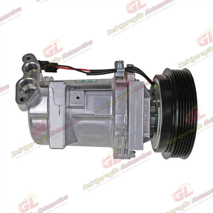 Compressor Calsonic Renault Logan/ Sandero 2013 Até 2017 OEM: 8201025121 - 12 Volts Polia 6pk 125mm — foto 8