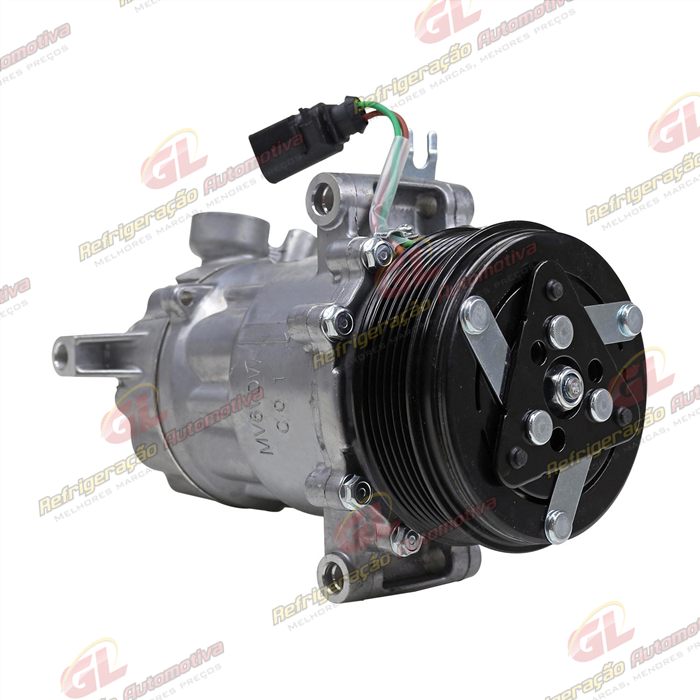 Compressor Modelo Sanden Volkswagen Saveiro 2014>/ Fox 2015>/ Voyage 2014>/ Gol 2014> Motor 1.6 MSI - 12 Volts Polia 6pk 110mm OEM: 5V0820803F/ 5U0820803F/ 6RD820803C — foto 4