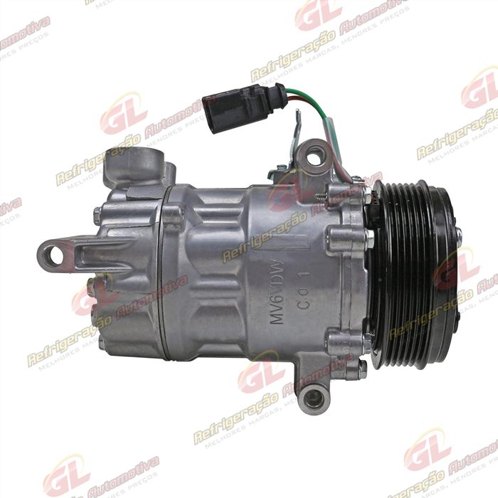 Compressor Modelo Sanden Volkswagen Saveiro 2014>/ Fox 2015>/ Voyage 2014>/ Gol 2014> Motor 1.6 MSI - 12 Volts Polia 6pk 110mm OEM: 5V0820803F/ 5U0820803F/ 6RD820803C — foto 5