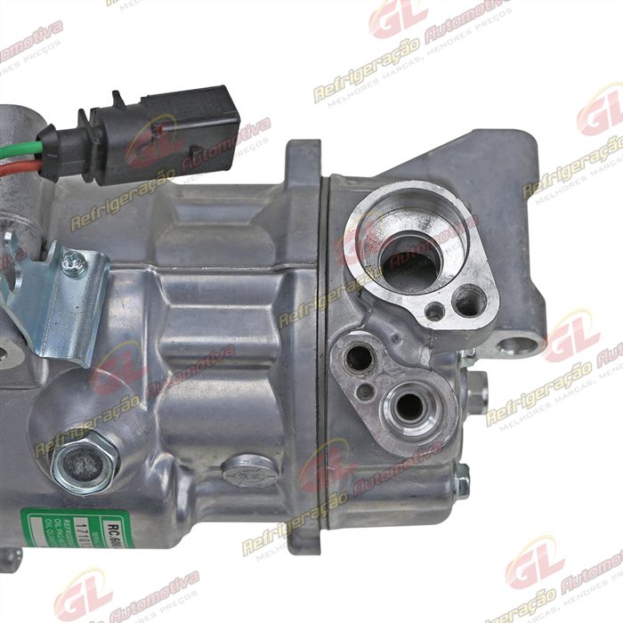 Compressor Modelo Sanden Volkswagen Saveiro 2014>/ Fox 2015>/ Voyage 2014>/ Gol 2014> Motor 1.6 MSI - 12 Volts Polia 6pk 110mm OEM: 5V0820803F/ 5U0820803F/ 6RD820803C — foto 9