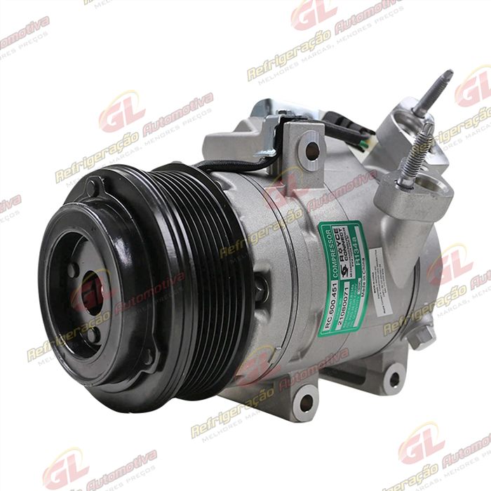 Compressor Modelo FOMOCO Ford Ranger Diesel 2016 Até 2019 - 12 Volts Polia 7pk 115mm OEM: EB3B-19D629-DA — foto 2