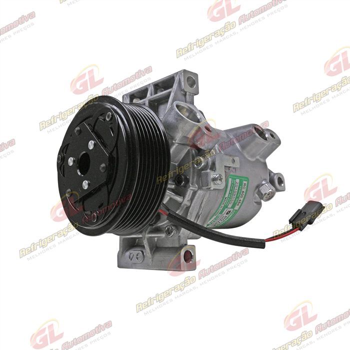 Compressor Calsonic Nissan Kicks 1.6 2016 Até 2019/ Renault Sandero/ Logan/ Duster/ Oroch/ Captur 2017 Até 2019 Motor 1.6 - 12 Volts Polia 7pk 104mm OEM: 926005RA0A/ 926006053R — foto 2