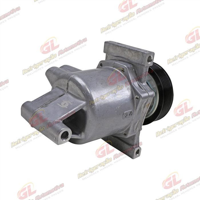 Compressor Calsonic Nissan Kicks 1.6 2016 Até 2019/ Renault Sandero/ Logan/ Duster/ Oroch/ Captur 2017 Até 2019 Motor 1.6 - 12 Volts Polia 7pk 104mm OEM: 926005RA0A/ 926006053R — foto 6