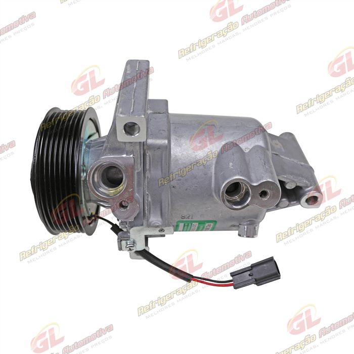 Compressor Calsonic Nissan Kicks 1.6 2016 Até 2019/ Renault Sandero/ Logan/ Duster/ Oroch/ Captur 2017 Até 2019 Motor 1.6 - 12 Volts Polia 7pk 104mm OEM: 926005RA0A/ 926006053R — foto 9