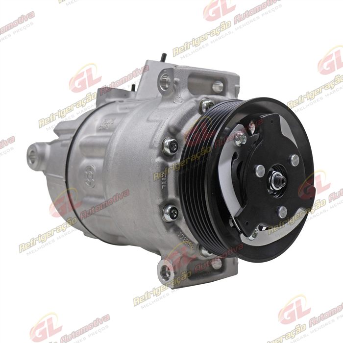Compressor Modelo Sanden PXE16 Volkswagen Jetta 2011>/ Passat/ Tiguan TSI Motor 2.0 Aspirado/ Audi A4/ Audi A3 Nova - Sentido Anti-Horário OEM: 5C0820803G — foto 3