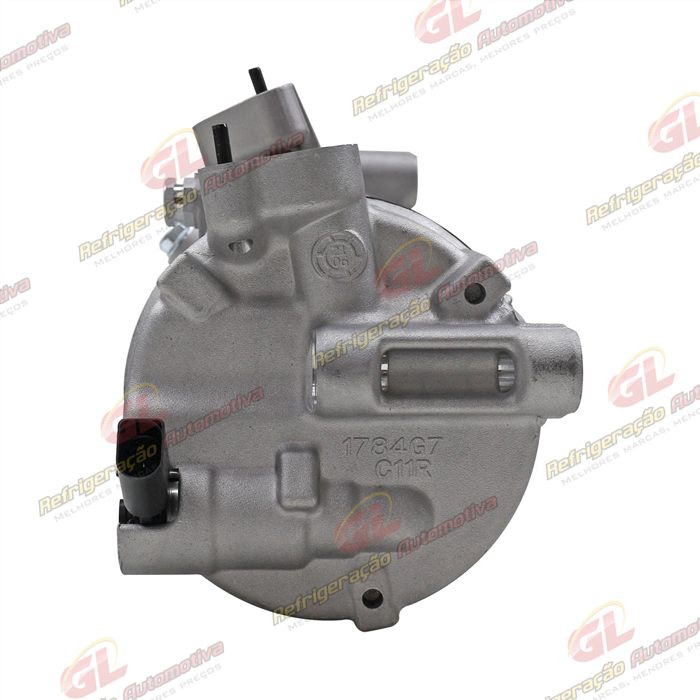 Compressor Modelo Sanden PXE16 Volkswagen Jetta 2011>/ Passat/ Tiguan TSI Motor 2.0 Aspirado/ Audi A4/ Audi A3 Nova - Sentido Anti-Horário OEM: 5C0820803G — foto 5