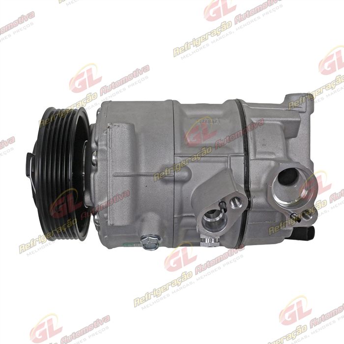 Compressor Modelo Sanden PXE16 Volkswagen Jetta 2011>/ Passat/ Tiguan TSI Motor 2.0 Aspirado/ Audi A4/ Audi A3 Nova - Sentido Anti-Horário OEM: 5C0820803G — foto 6