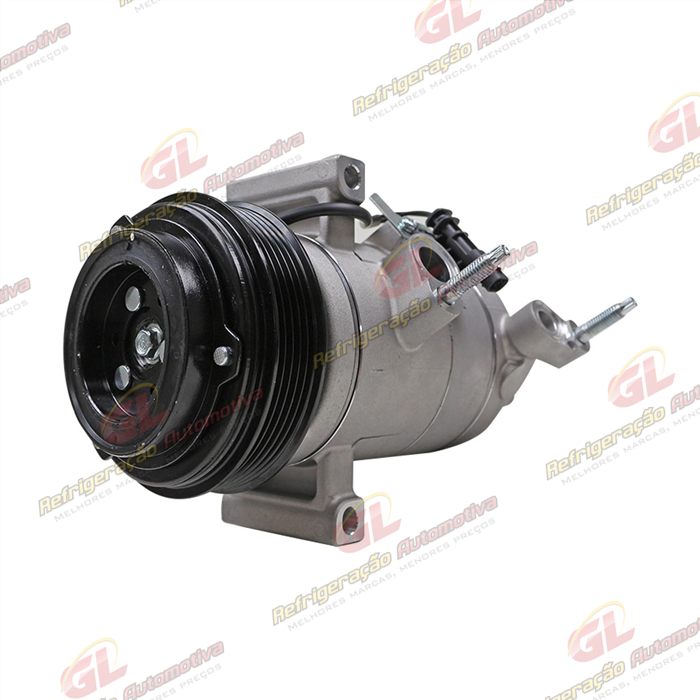 Compressor Chevrolet Onix/ Onix Plus Turbo 3 Cilindros 2020>/ Tracker 1.0/1.2 3cc Turbo 2020> - 12 Volts Polia 5pk 117mm OEM: 26304809/ 26297905 — foto 2