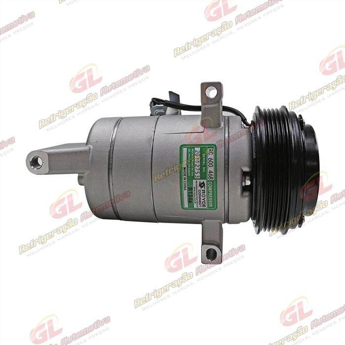 Compressor Chevrolet Onix/ Onix Plus Turbo 3 Cilindros 2020>/ Tracker 1.0/1.2 3cc Turbo 2020> - 12 Volts Polia 5pk 117mm OEM: 26304809/ 26297905 — foto 5
