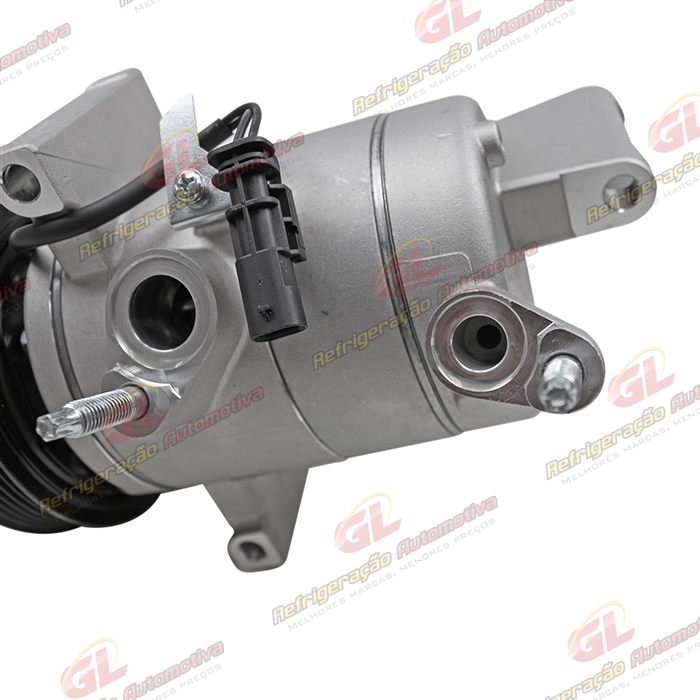 Compressor Chevrolet Onix/ Onix Plus Turbo 3 Cilindros 2020>/ Tracker 1.0/1.2 3cc Turbo 2020> - 12 Volts Polia 5pk 117mm OEM: 26304809/ 26297905 — foto 9