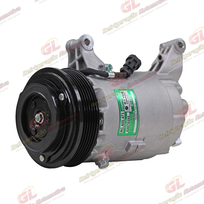 Compressor E-Torq Fiat Palio/ Doblo/ Strada Locker/ Bravo 1.8 2011>/ Punto 1.6/1.8 Tritec 2009> - 12 Volts Polia 6pk 119mm OEM: 52061727/ 52093154/ 51973796 — foto 2