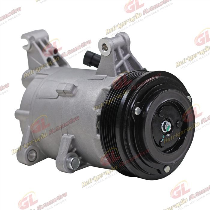 Compressor E-Torq Fiat Palio/ Doblo/ Strada Locker/ Bravo 1.8 2011>/ Punto 1.6/1.8 Tritec 2009> - 12 Volts Polia 6pk 119mm OEM: 52061727/ 52093154/ 51973796 — foto 3