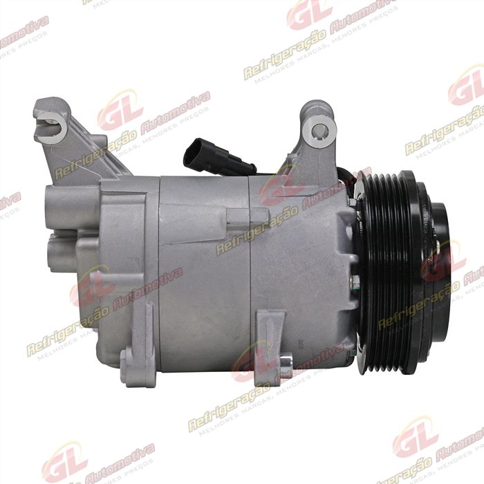 Compressor E-Torq Fiat Palio/ Doblo/ Strada Locker/ Bravo 1.8 2011>/ Punto 1.6/1.8 Tritec 2009> - 12 Volts Polia 6pk 119mm OEM: 52061727/ 52093154/ 51973796 — foto 4