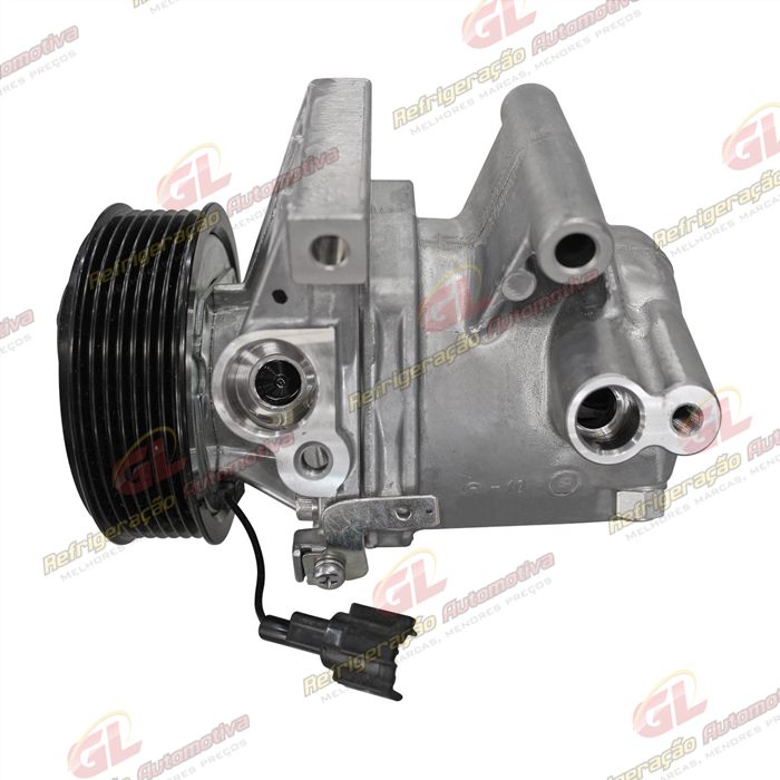 Compressor Calsonic Nissan March / Versa Motor 1.0 2015> - 12 Volts Polia 7pk 104mm OEM: 926001HC2A — foto 9