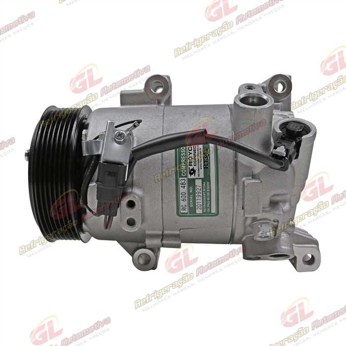 Compressor Honda Civic Motor 1.5 Turbo Geração 10 2017> - 12 Volts Polia 7pk 114mm OEM: 6CVC140E