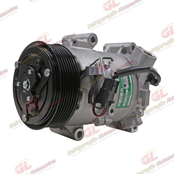Compressor Honda Civic Motor 1.5 Turbo Geração 10 2017> - 12 Volts Polia 7pk 114mm OEM: 6CVC140E — foto 2