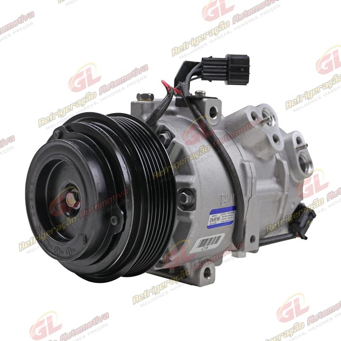 Compressor Modelo DVE16 Original Kia Sportage 2013>/ Hyundai IX35 2013> Flex - 12 Volts 6pk 120mm OEM: DWB977012S602 — foto 2