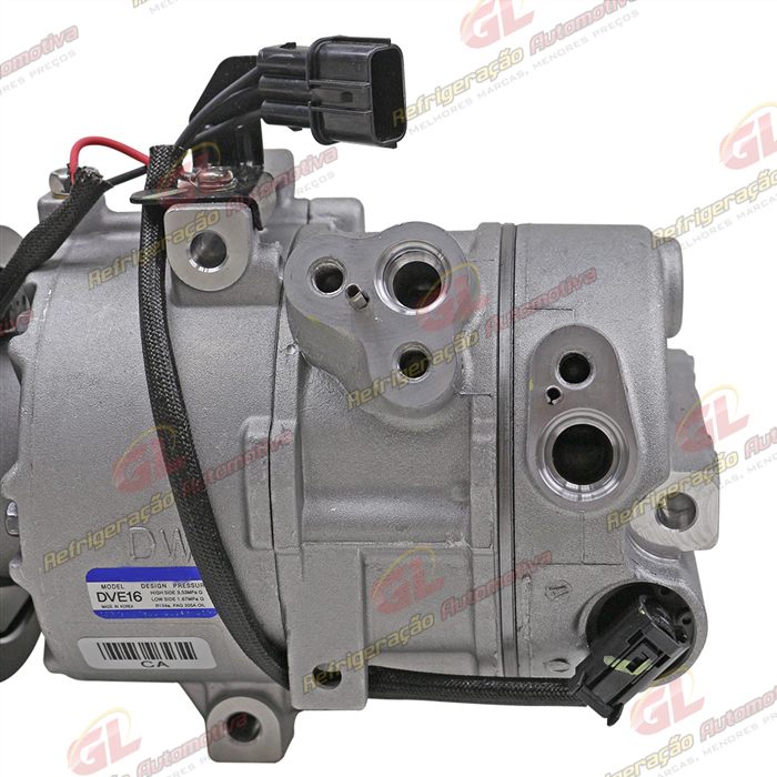 Compressor Modelo DVE16 Original Kia Sportage 2013>/ Hyundai IX35 2013> Flex - 12 Volts 6pk 120mm OEM: DWB977012S602 — foto 8