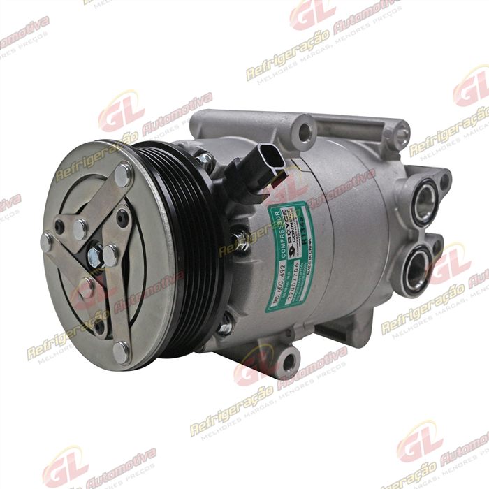 Compressor Ford Focus Motor 1.6 2013 Até 2015 - 12 Volts Polia 6pk 117mm OEM: AV61-19D629-C2C — foto 2