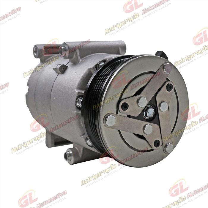 Compressor Ford Focus Motor 1.6 2013 Até 2015 - 12 Volts Polia 6pk 117mm OEM: AV61-19D629-C2C — foto 4