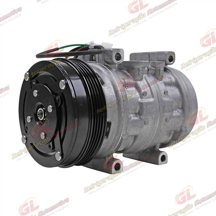 Compressor Modelo Denso 10P15 Caminhão Volkswagen Constellation Motor MAN 2012 > - 24 Volts Polia 4pk 125mm OEM: 2T2820803A — foto 2